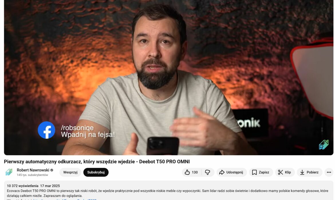 Kampania promocyjna robotów Ecovacs 2025